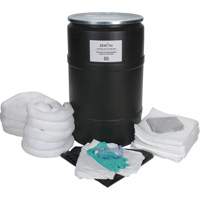 Trousse de lutte contre les d&eacute;versements de premi&egrave;re qualit&eacute;, Huile seulement, Baril, Absorbance de 55 gal. US Seagulf Marine Industries Inc.