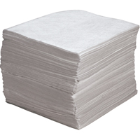 Feuilles absorbantes souffl&eacute;es de premi&egrave;re qualit&eacute;, Huile seulement, 15" x 17", 30 gal. d'absorption Seagulf Marine Industries Inc.