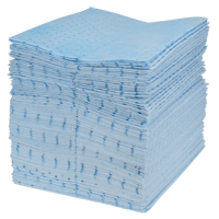 Premium Blue Bonded Sorbent Pads, Oil Only, 15" x 17", 30 gal. Absorbancy Seagulf Marine Industries Inc.