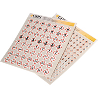 GHS Hazard Pictogram Label Variety Packs, Vinyl, Sheet, 1" L x 1" W Seagulf Marine Industries Inc.