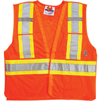 Vestes de s&eacute;curit&eacute; pour la circulation, Orange haute visibilit&eacute;, 2T-Grand/3T-Grand, Polyester Seagulf Marine Industries Inc.