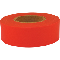 Ruban de signalisation Sub-Zero, 1,2" la x 150' lo, Rouge fluorescent Seagulf Marine Industries Inc.