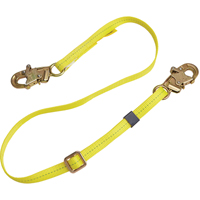 Longe de positionnement r&eacute;glable &agrave; sangle, 1 branches, 6', Classe CSA B, Polyester Seagulf Marine Industries Inc.