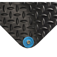 Tapis conducteur d'&eacute;lectricit&eacute; no 786, 2' la x 3' lo x 15/16" &eacute;p, PVC, Losange, Noir Seagulf Marine Industries Inc.