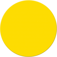 Marqueurs all&eacute;g&eacute;e/5S Armor Stripe, Cercle, 6" lo x 6" la, Jaune, Plastique Seagulf Marine Industries Inc.