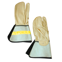 Gant &agrave; 3 doigts pour monteur de ligne, Moyen, Paume en Cuir fleur de vache Seagulf Marine Industries Inc.