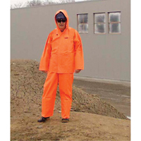 Hurricane Flame Retardant/Oil Resistant Rain Suits - Rainsuits, 4X-Large, High Visibility Orange Seagulf Marine Industries Inc.