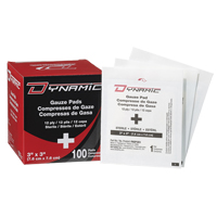 Gaze Dynamic, Tampon, 3" lo x 3" la, St&eacute;rile, Dispositif m&eacute;dical Classe 1 Seagulf Marine Industries Inc.