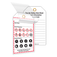 Self-Laminating Workplace Tags, Cardstock, 3-3/8" W x 5-3/4" H, English Seagulf Marine Industries Inc.