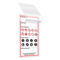 Self-Laminating Workplace Tags, Cardstock, 3" W x 6" H, English Seagulf Marine Industries Inc.