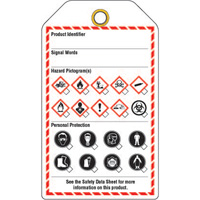 Workplace Tags, Cardstock, 3-3/8" W x 5-3/4" H, English Seagulf Marine Industries Inc.