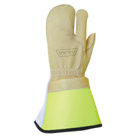 Gants &agrave; 3 doigts pour monteur de ligne, Moyen, Paume en Cuir fleur de vache Seagulf Marine Industries Inc.