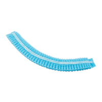 Pleated Bouffant Cap, Polypropylene, 21", Blue Seagulf Marine Industries Inc.