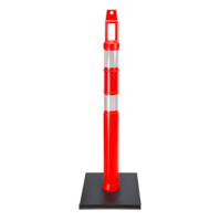 Poteau d&eacute;lin&eacute;ateur de qualit&eacute; sup&eacute;rieure, 42" h, Orange Seagulf Marine Industries Inc.