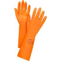 Gants orange r&eacute;sistants aux produits chimiques, Taille 10, 13" lo, Latex, Doublure en Ouat&eacute;e, 28 mils Seagulf Marine Industries Inc.