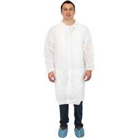 Sarreau de laboratoire, Polypropyl&egrave;ne, Blanc, Grand Seagulf Marine Industries Inc.