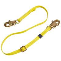 Longe de positionnement r&eacute;glable &agrave; sangle, 1 branches, 4', Classe CSA B, Polyester Seagulf Marine Industries Inc.