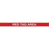 Tough-Mark Heavy-Duty Floor Marking, Rectangle, 48" L x 2" W, Red, Polyethylene Seagulf Marine Industries Inc.