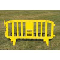 Movit Barricade, Interlocking, 78" L x 39" H, Yellow Seagulf Marine Industries Inc.