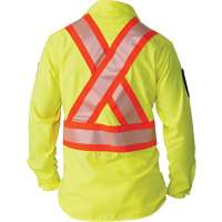 Chemise &agrave; manches longues haute visibilit&eacute; ind&eacute;chirable, Polyester, Petit, Jaune lime haute visibilit&eacute; Seagulf Marine Industries Inc.