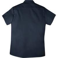 Twill Short-Sleeved Work Shirt with Snap, Men's, Small, Navy Blue Seagulf Marine Industries Inc.