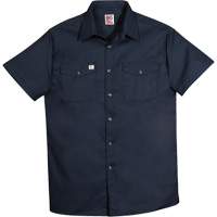 Short-Sleeved Twill Work Shirt, Men's, 4X-Large, Navy Blue Seagulf Marine Industries Inc.