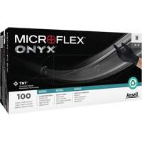 Gants Onyx, Petit, Nitrile, 3,5 mils, Sans poudre, Noir Seagulf Marine Industries Inc.