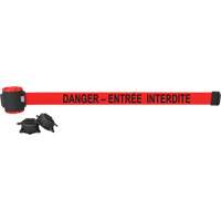 Barri&egrave;re &agrave; fixation murale, Plastique, Fixation magn&eacute;tique, 30', Ruban Rouge Seagulf Marine Industries Inc.