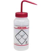 "Acetone" Safety-Labeled Wide-Mouth Wash Bottle, 16 oz. Seagulf Marine Industries Inc.