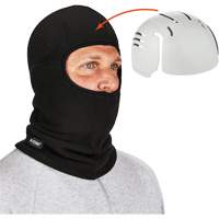 N-Ferno&reg; Zippered Balaclava Face Mask with Bump Cap Insert, Fleece/Polyester, Black Seagulf Marine Industries Inc.