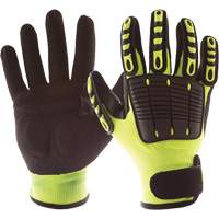 Gants de protection contre les chocs Back Tracker avec protection dorsale de la main, Petit, Paume en Nitrile, Poignet Boucle et crochet Seagulf Marine Industries Inc.