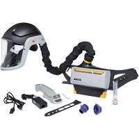 Trousse de respirateur d&eacute;puration dair propuls&eacute; pour lindustrie lourde Versaflo, Capuchon & visi&egrave;re, Pile Lithium-ion Seagulf Marine Industries Inc.