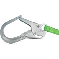 Miller&reg; HP Shock-Absorbing Lanyard, 4', Locking Rebar Hook Center, Locking Snap Hook Leg Ends, Polyester Seagulf Marine Industries Inc.