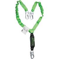 Miller&reg; StretchStop&reg; Shock-Absorbing Lanyard, 6', Locking Snap Hook Center, Locking Snap Hook Leg Ends, Polyester Seagulf Marine Industries Inc.