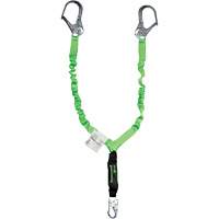 Miller&reg; StretchStop&reg; Shock-Absorbing Lanyard, 6', Scaffold Hook Center, Locking Snap Hook Leg Ends, Polyester Seagulf Marine Industries Inc.