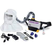 Ensemble respirateur d&eacute;puration dair propuls&eacute; facile &agrave; nettoyer Versaflo, Cagoule ample & visi&egrave;re, Pile Lithium-ion Seagulf Marine Industries Inc.