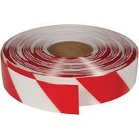 Ruban de marquage tr&egrave;s r&eacute;sistant pour plancher ArmorStripe, 2" x 100', PVC, Rouge et blanc Seagulf Marine Industries Inc.