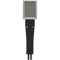 Porte-distributeur/enseigne pour poteaux de barri&egrave;re pour le contr&ocirc;le des foules, Noir Seagulf Marine Industries Inc.