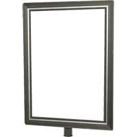 Porte-enseigne vertical robuste pour montant classique, Chrome satin&eacute; Seagulf Marine Industries Inc.