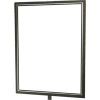Porte-enseigne vertical robuste pour montant classique, Chrome satin&eacute; Seagulf Marine Industries Inc.