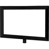 Porte-enseigne horizontal robuste pour montant classique, Noir Seagulf Marine Industries Inc.