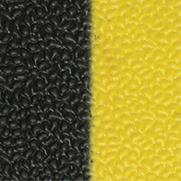 Tapis antifatigue Airsoft, Rugueux, 3' x 5' x 3/8", Noir/Jaune, &eacute;ponge en PVC Seagulf Marine Industries Inc.