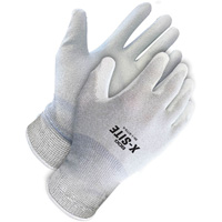 Gants enduits antistatiques X-Site, 8, R&ecirc;vetement Polyur&eacute;thane, Calibre 15, Enveloppe en Nylon/Cuivre Seagulf Marine Industries Inc.