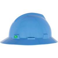 Casque de s&eacute;curit&eacute; &agrave; bord complet V-Gard GREEN avec fentes, R&eacute;pond aux normes CSA type 1, Suspension Rochet Seagulf Marine Industries Inc.