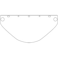 Dynamic Universal Fit Safety Visor, Polycarbonate, Clear Tint Seagulf Marine Industries Inc.