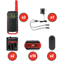TalkAbout Two-Way Radios, FRS Radio Band, 22 Channels, 32 km Range Seagulf Marine Industries Inc.