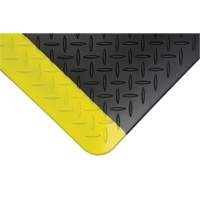 Tapis antifatigue, Losange, 1-2/3' x 3-1/4' x 3/4", Noir/Jaune, Polyur&eacute;thane Seagulf Marine Industries Inc.