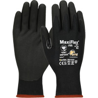 ATG MaxiFlex&reg; Cut Touchscreen Compatible Gloves, Size X-Small, 15 Gauge, Foam Nitrile Coated, Polyester/Kevlar&reg; Shell, ASTM ANSI Level A4/EN 388 Level 3/EN 388 Level D Seagulf Marine Industries Inc.