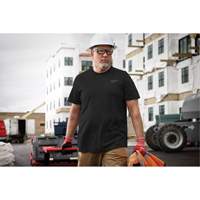 Hybrid Work Tee Shirt, Men's, Small, Black Seagulf Marine Industries Inc.