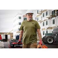 Hybrid Work Tee Shirt, Men's, Small, Green Seagulf Marine Industries Inc.